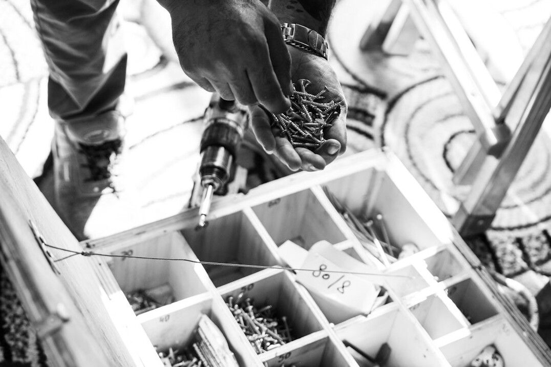 wooden box assembly